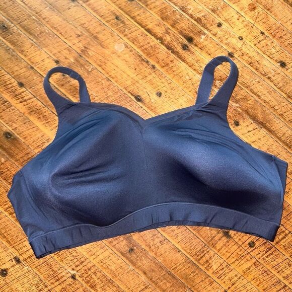 Cacique blue lightly lined max coverage 46D wireless bra - Picture 1 of 3